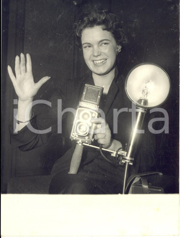 1955 PARIS Maryse LORIOT élue Miss des Photographes *Photo 13x18 cm