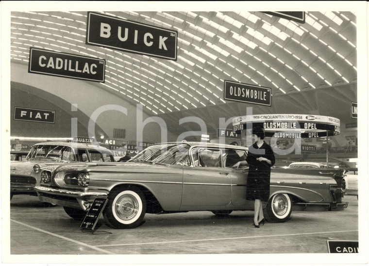 1958 TORINO Salone dell'Automobile - La nuova PONTIAC *Foto 18x13 cm