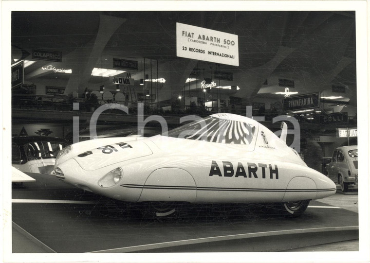 1958 TORINO Salone dell'Auto - FIAT ABARTH 500 carrozzata PININFARINA *Foto