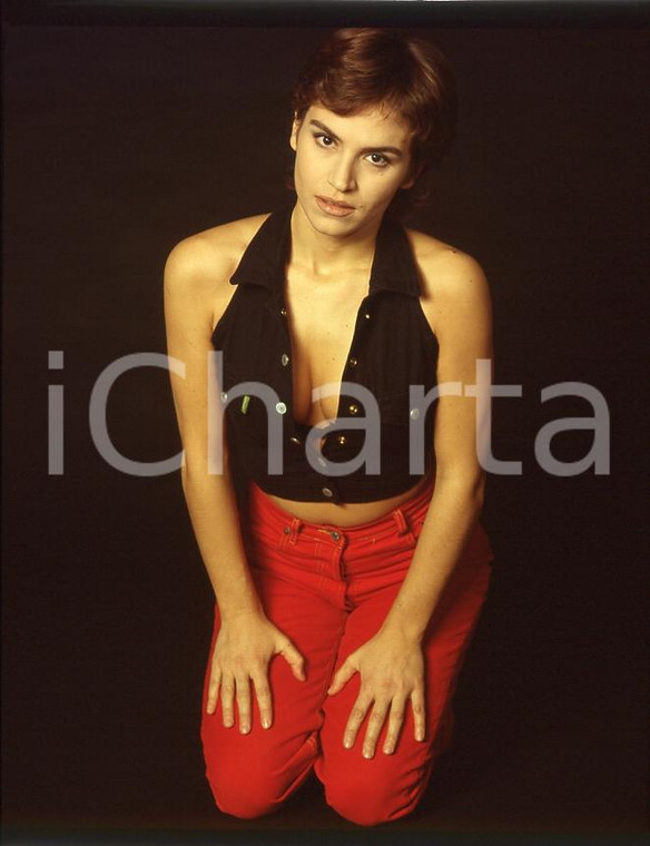 6X7cm NEGATIVO ORIGINALE*1993 COSTUME Stefania MONTORSI Ritratto (11)