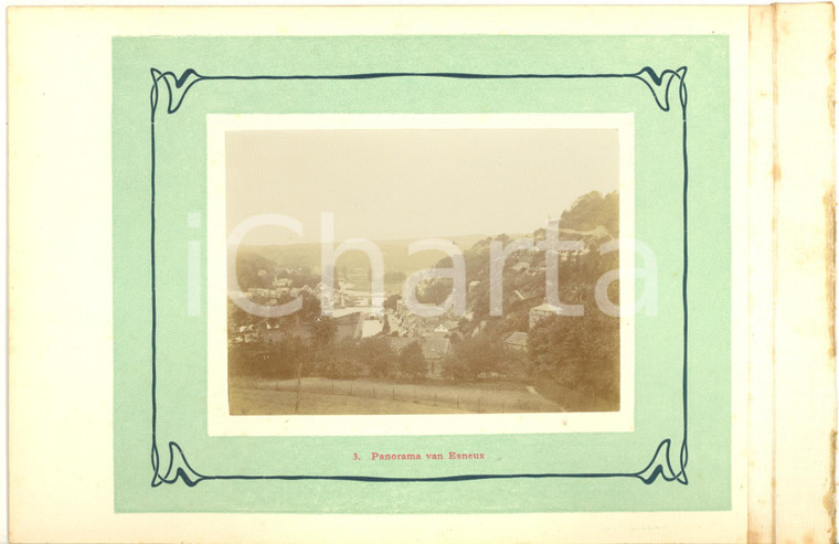 1910 ca ESNEUX (BELGIO) Veduta panoramica dall'alto - Foto vintage 23x15 cm