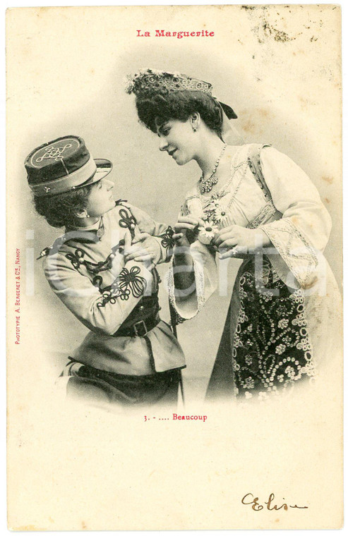 1903 COUPLE DE FEMME - LA MARGUERITE n.3 - Beaucoup - Carte postale FP VG