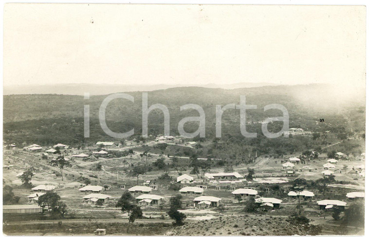 1929 CONGO BELGE - JADOTVILLE - Camp minier (2) Photo 14x9 cm Fotografia d'epoca, in formato cartolina postale. GOOD/buono ma difetti di stampa Formato: 14x9 cm originale e autentica 1