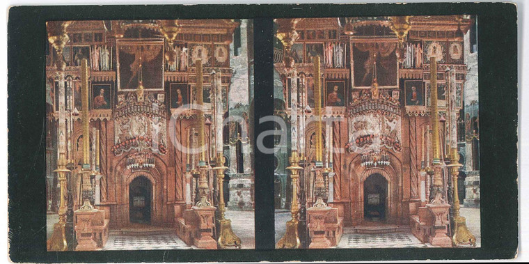 1910 ca JERUSALEM The tomb of Jesus - Stereoview Chromoplast-Bild 159