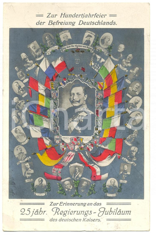 1913 DEUTSCHLAND Wilhelm II - 25 jahre regierungs jubiläum des kaisers Postcard