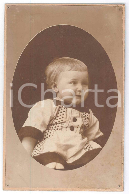 1910 ca ITALIA (?) Ritratto di un bambino - Fotografia anonima 9x14 cm