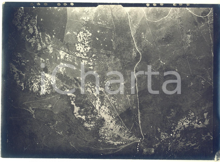 1916 WW1 Area di GORIZIA - Veduta (7) - Fotografia aerea 18x13 cm