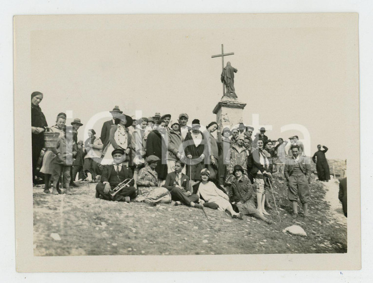 1920 ca LOMBARDIA Gruppo Escursionisti VOGHERA - Al pilone votivo *Foto (1)