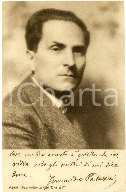 1928 Fernando PALAZZI - CARTOLINE PARLANTI Ed. FORMIGGINI FP NV
