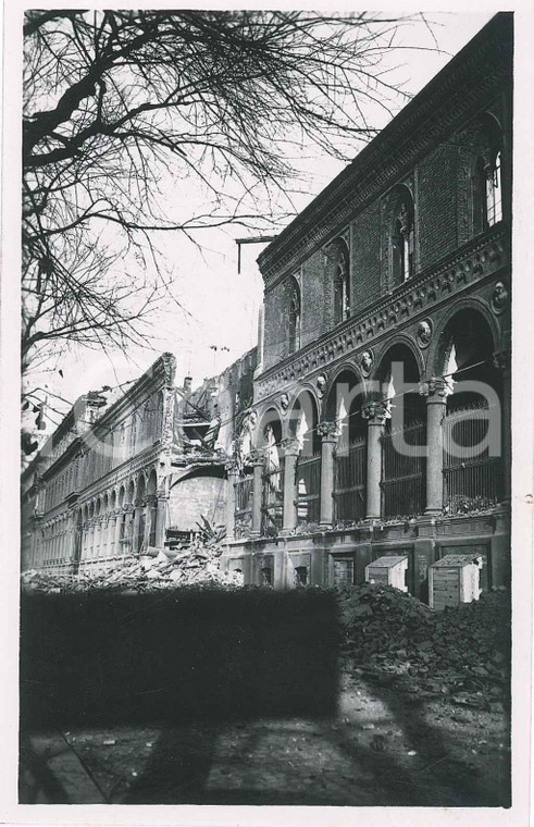 1943 WW2 MILANO Bombardamenti - Università Statale - Danni (2) Foto 9x14 cm