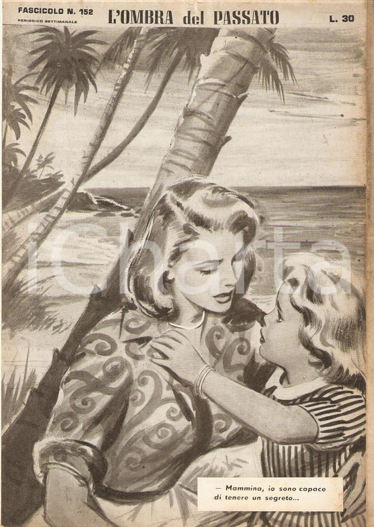 1956 OMBRA DEL PASSATO Jean DE VALLORBE Madre e figlia in spiaggia Fascicolo 152