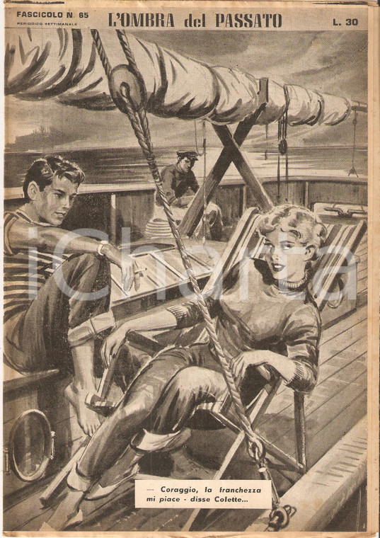 1956 OMBRA DEL PASSATO Jean DE VALLORBE Relax in barca a vela *Fascicolo 65