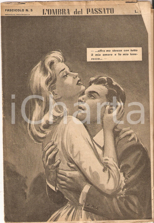 1956 OMBRA DEL PASSATO Jean DE VALLORBE Abbraccio passionale *Fascicolo 5