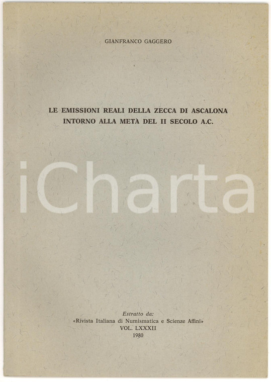 1980 Gianfranco GAGGERO Emissioni Reali della ZECCA