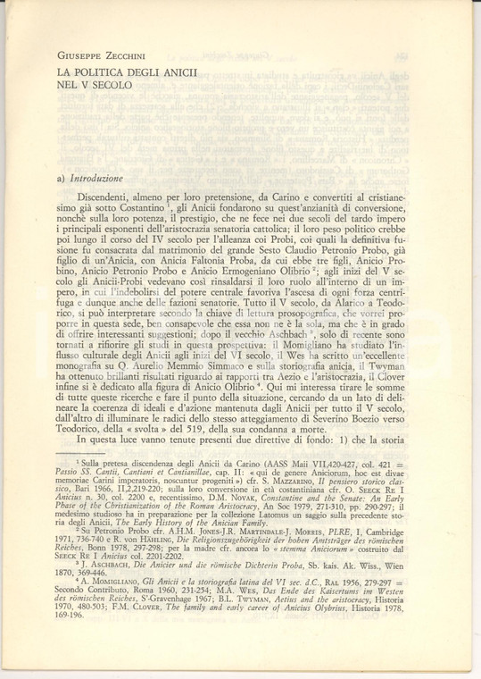 1981 Giuseppe ZECCHINI La politica degli ANICII