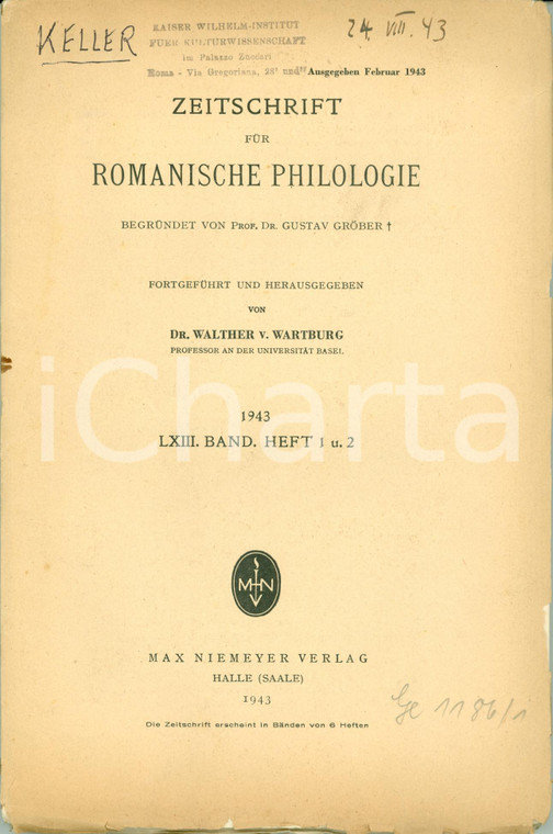 1943 Oskar KELLER Dialekttexte aus dem SOPRACENERI (TESSIN) *Pubblicazione