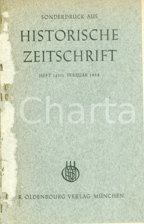 1958 Hermann BENGTSON Der Hellenismus von KAERST zu ROSTOVTZEFF *Con AUTOGRAFO