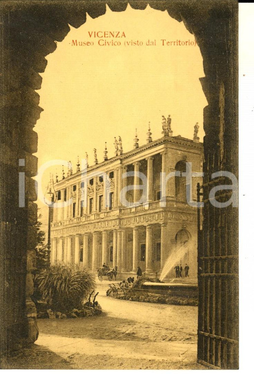 1918 VICENZA Veduta del Museo Civico dal Territorio *Cartolina postale FP