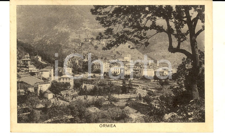 1928 ORMEA (CN) Veduta panoramica del paese *Cartolina FP VG