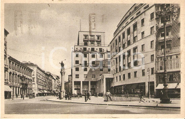 1950 TRIESTE Piazza Costanzo CIANO Panorama *Cartolina FP VG