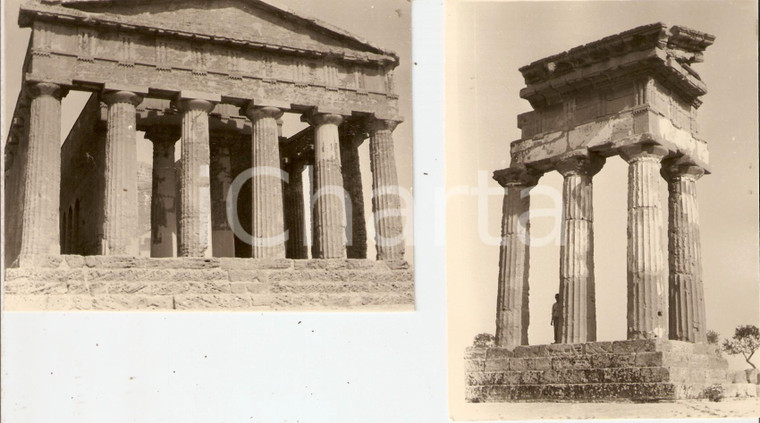 1962 AGRIGENTO - VALLE DEI TEMPLI Tempio Concorio e Tempio Dioscuri Lotto 2 foto