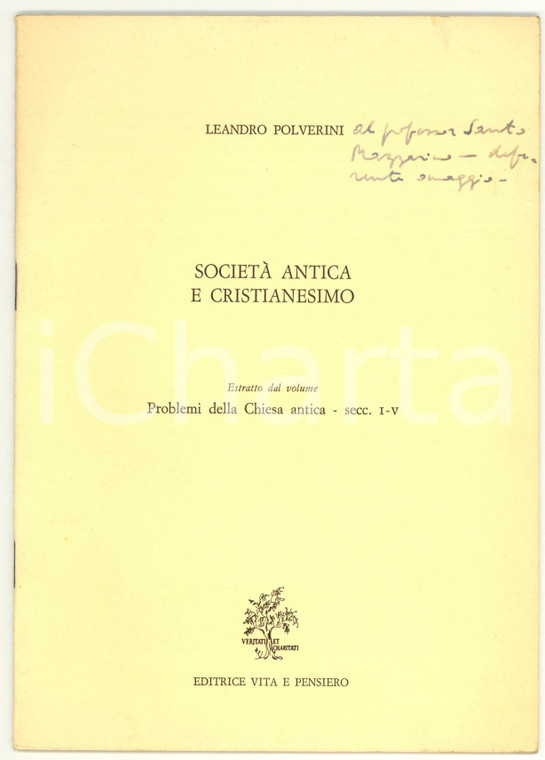 1970 Leandro POLVERINI Società antica e cristianesimo