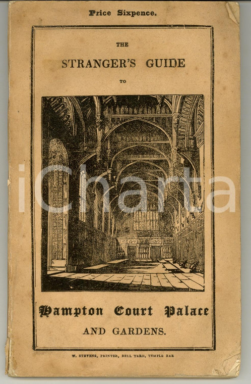 1862 LONDON Stranger's guide to HAMPTON COURT PALACE