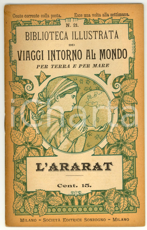 1899 Giulio LECLERCQ L'Ararat Biblioteca viaggi