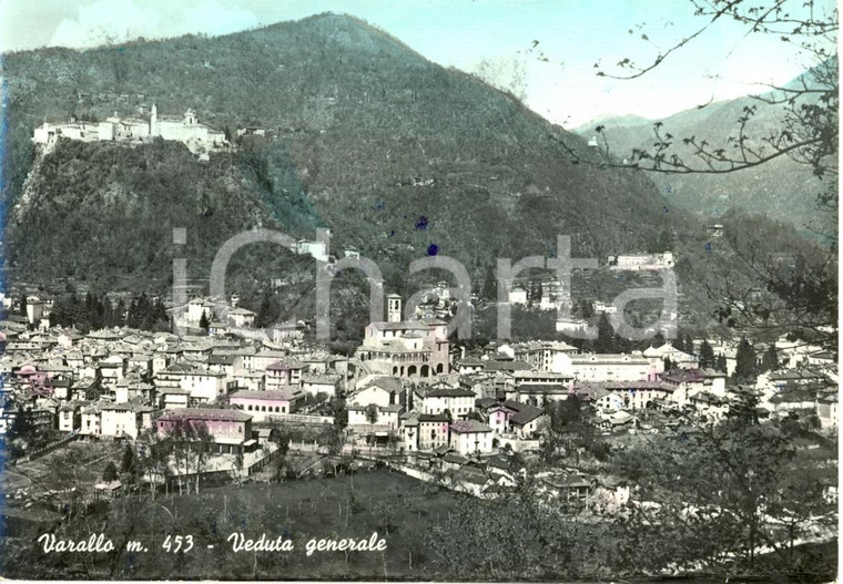 1955 ca VARALLO (VC) Veduta generale SACRO MONTE *Cartolina postale FG VG