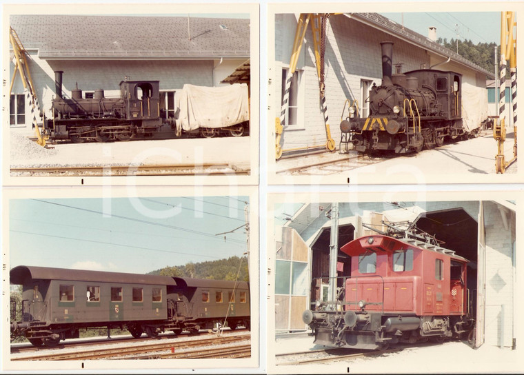 1973 SVIZZERA Ferrovia DAMPFBAHN BERN Treno a vapore DBB *Lotto 4 fotografie