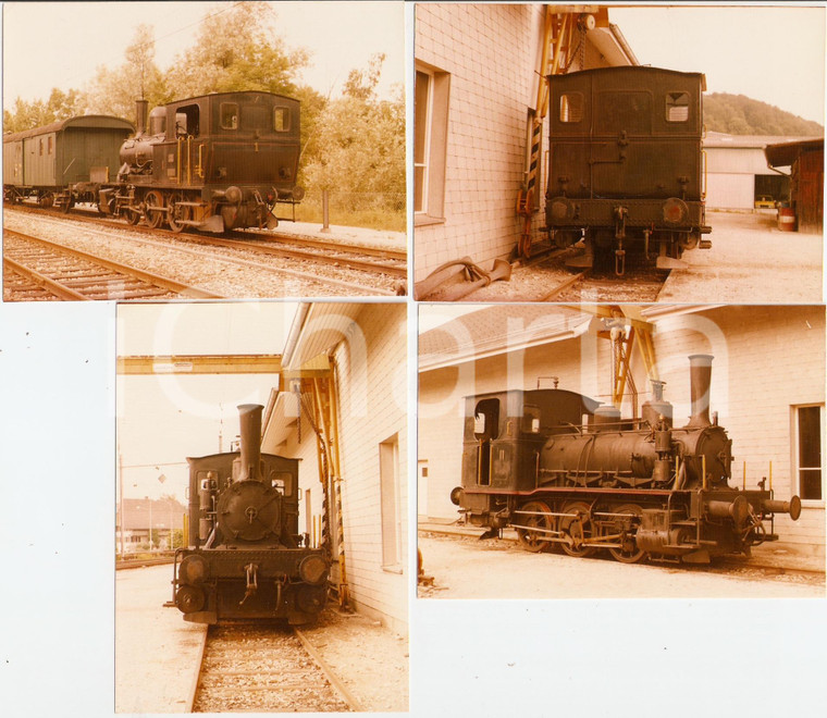 1975 ca SVIZZERA Ferrovia DAMPFBAHN BERN Treno a vapore DBB *Lotto 4 fotografie