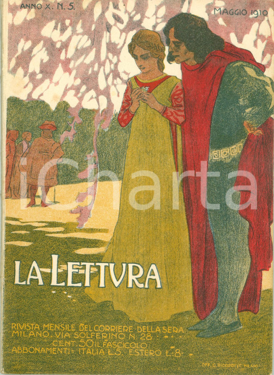 1910 LA LETTURA Alessandro LUZIO Da QUARTO a PALERMO *Rivista ILLUSTRATA