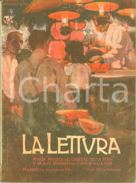1909 LA LETTURA Ugo OJETTI Gli orologi di LEONE novella *Rivista ILLUSTRATA
