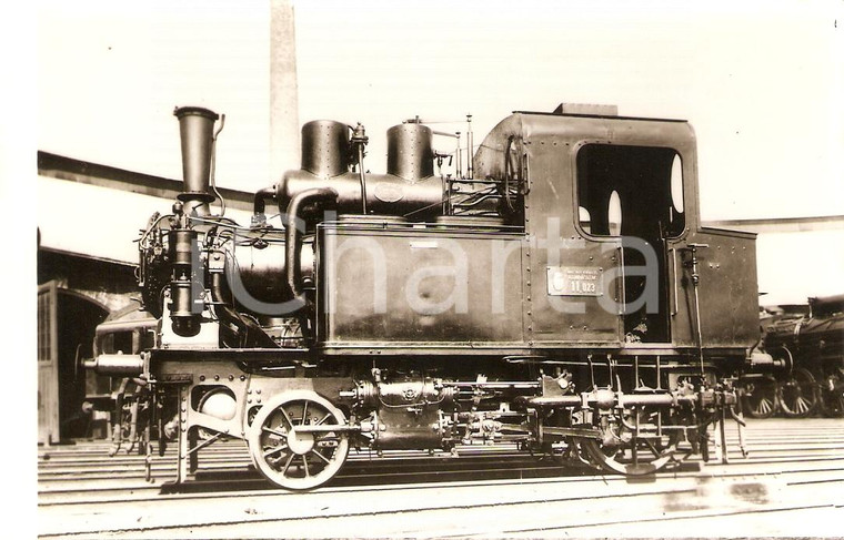 1970 ca UNGHERIA (?) Locomotiva a vapore 11.023 Sammlung GRIEBL *Cartolina FP NV