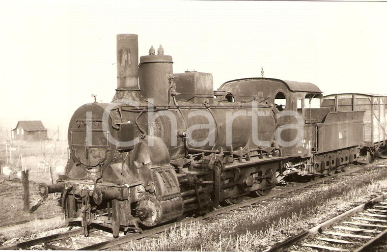 1970 ca UNGHERIA (?) Treno a vapore abbandonato CCCP *Cartolina FP NV