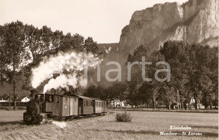1970 ca MONDSEE - ST. LORENZ (AUSTRIA) Salzkammergut lokalbahn SKGLB Locomotiva