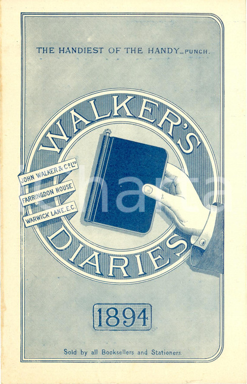 1894 LONDON John WALKER & Co. WALKERS' DIARIES Opuscolo ILLUSTRATO