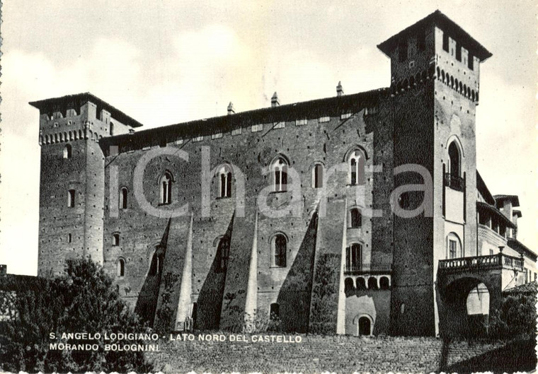 1950 ca SANT'ANGELO LODIGIANO (LO) Veduta CASTELLO MORANDO BOLOGNINI *Cartolina