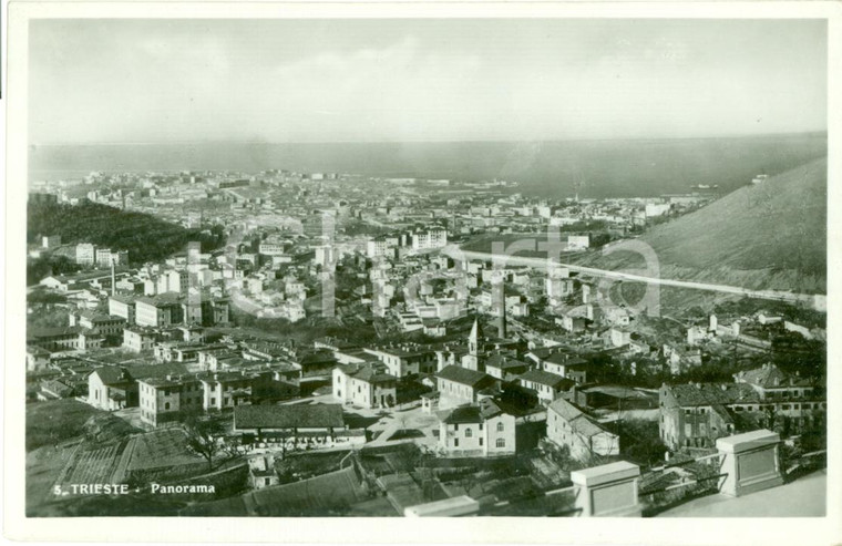 1940 TRIESTE Panorama aereo della città *Cartolina postale FP NV