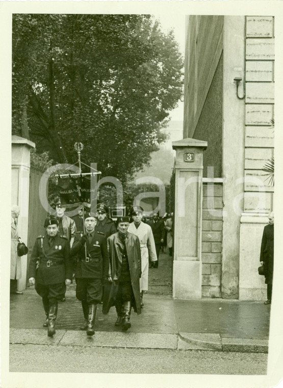 1935 ca MILANO Corteo funebre G.R. Guglielmo OBERDAN Gruppo fascista *Foto