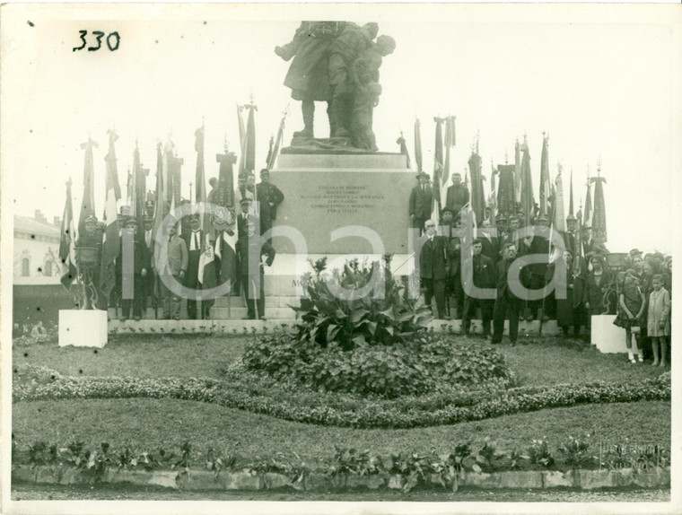 1924 VERCELLI Famiglie Caduti a Inaugurazione Monumento Attilio GARTMANN