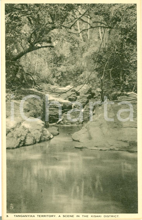 1924 TANGANIKA Paesaggio distretto di KISAKI *Cartolina FP NV