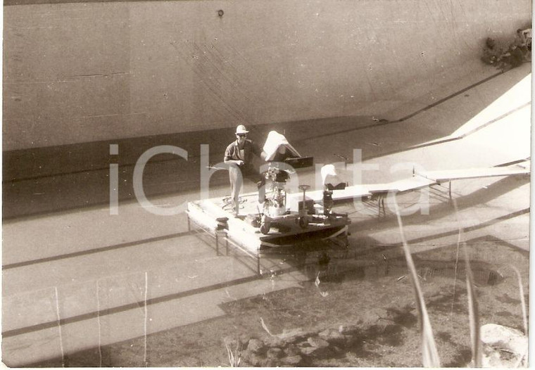 1958 LE FATICHE DI ERCOLE Riprese in acqua NUCCORINI Cinecittà *Foto dal set