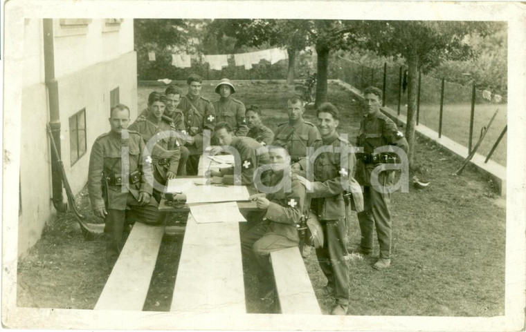 1928 SCHWARZENBURG (SWITZERLAND) Croce Rossa Militare in addestramento *FOTO