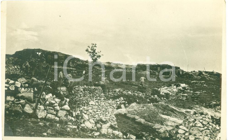 1917 CARSO WWI Accampamento della 7° Batteria *Vera fotografia ANIMATA