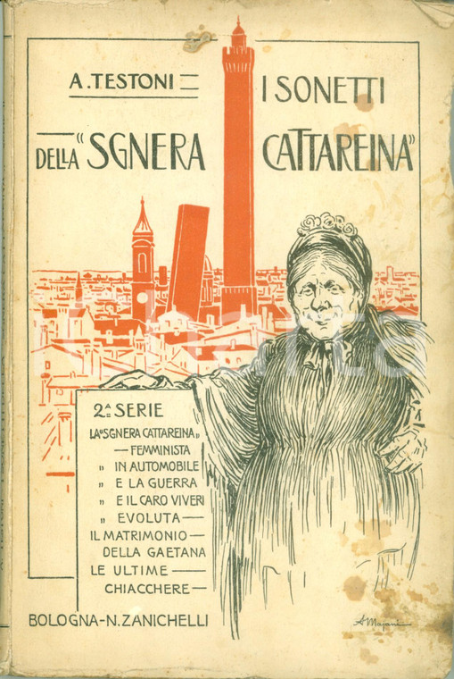 1923 Alfredo TESTONI I sonetti della Sgnera Cattareina Serie seconda dialetto