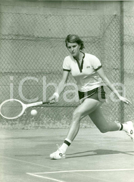 1980 ca TENNIS Campionessa Chris O' NEIL durante allenamenti *Fotografia