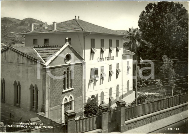 1960 ca VALLECROSIA (IM) Veduta della Casa VALDESE *Cartolina FG NV