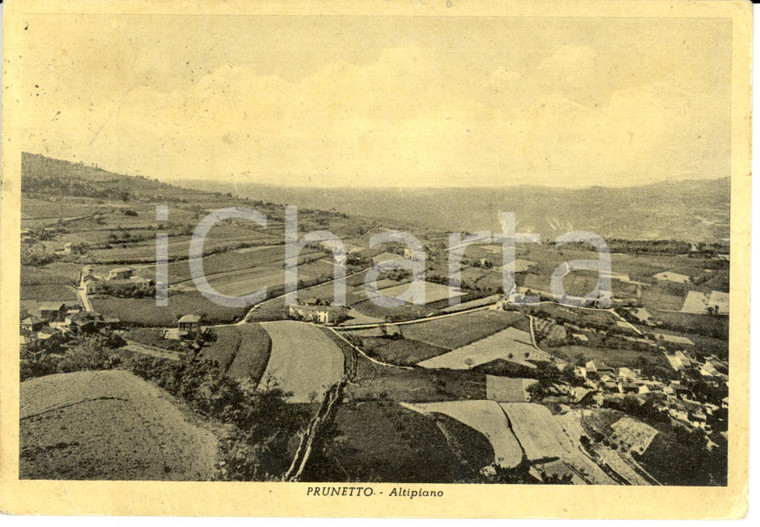 1959 PRUNETTO (CN) Veduta panoramica dell'altipiano*Cartolina FG VG