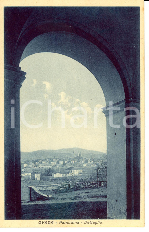 1930 ca OVADA (AL) Scorcio panoramico dall'arco *Cartolina FP NV